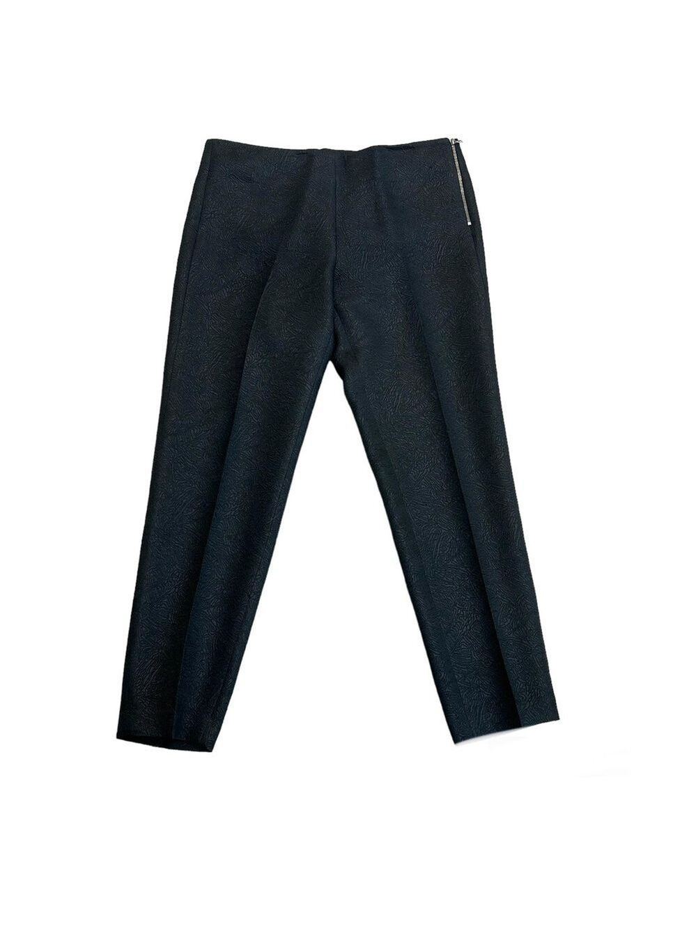 Judith & Charles black printed slim fit ankle pants Sz 8 NWOT